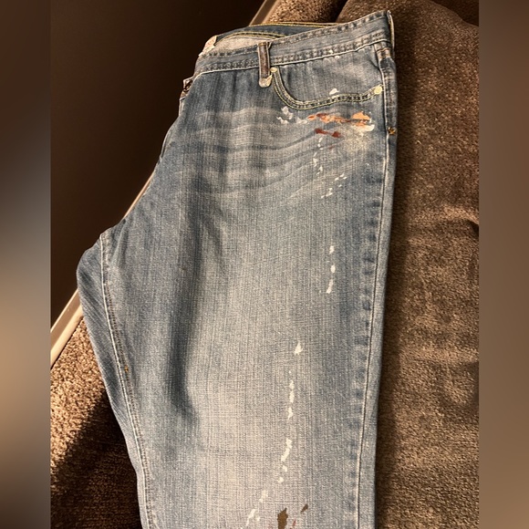 Old Navy size 20 Ulta low rise boot cut destroyed denim, medium wash - Picture 5 of 7